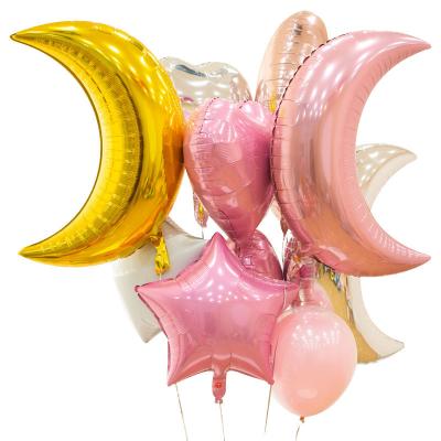 China Foil 18 inch moon helium balloon party decoration foil balloon wedding supplies for sale