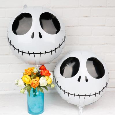 China All Saints Day Party Decoration 18 Inch White Enamel Ball Halloween Party for sale