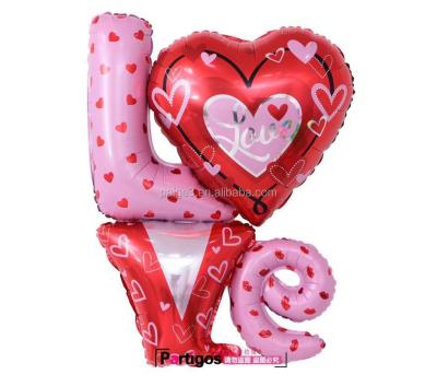 China Gift Toy Letter Love Foil Balloon Helium Balloons Birthday Wedding Valentine Party Decoration for sale