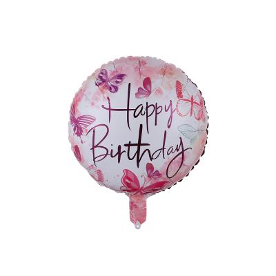 China Fashional and Practical Wholesale 18inches Happy Birthday Foil Balloons Helium Balloons for Kids Party Decorations for sale