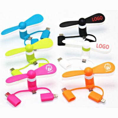 China 2021 Agriculture Summer Best Gifts Mini Portable USB Mobile Phone Fan For iPhone Andorid Type C for sale