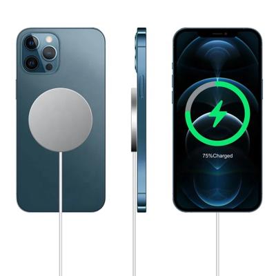 China 2021 Devices 15W Fast Fast Magnetic Magnet Mobile Phone Qi-enabled Wireless Charger Max Charging iPhone 12 12mini 12 Pro Max for sale