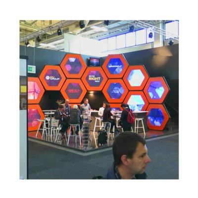 China Wholesale Price P2 P2.5 P3 P4 P5 LED High Quality Indoor Outdoor Hexagonal Screen Factory Panel Advertising Display Visual Sign (Optional) for sale