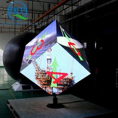 China Shopping Mall Shenzhen 3d HD LED Display Screen Cube Indoor Outdoor Advertising LED Cube Display P2 P2.5 P3 P3.91 for sale