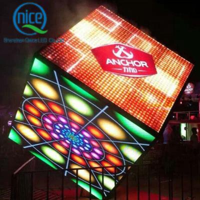 China Magic Cube LED Display P3 P3.91 P2.5 P2 P4 P5 P6 Multi Side Faces In Shopping Mall Creative LED Screen 4 5 Faces 6 Faces LED Cube Screen for sale