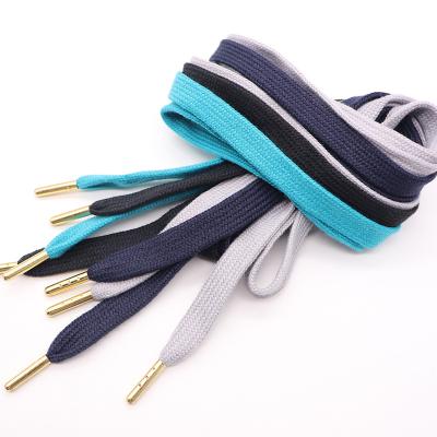 China Custom Color Shoe Laces Drawstring Viable Different Flat Grip Rope Cord Rope For Sport Pants for sale