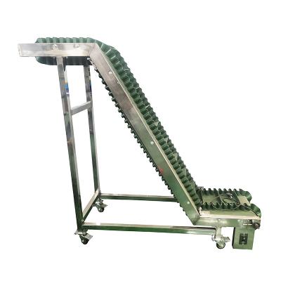 China Hauling Belt 2023 High Quality Climbing Conveyor For Transporting Materials From Bottom To Top for sale