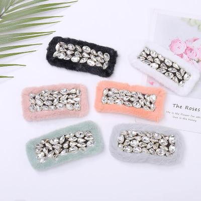 China Fashionable Korean fashion style hairpin new product fluffy rhinestone hair accessories for women for sale