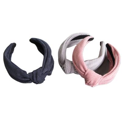 China 2021 New Striped Cloth Headband Cute Fresh Small Striped Bow Hair Accessories For Girls for sale