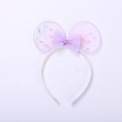 China 2021 Summer New Cute Cat Ear Hair Accessories For Three-dimensional Girl Cute Bow Headband for sale