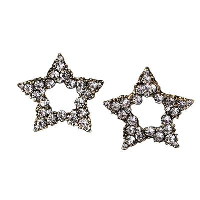 China Five-pointed Diamond Buckle Jewelry Accessories Garment Alloy Star Rhinestone Flower Accessories Diy Hair Accessories for sale