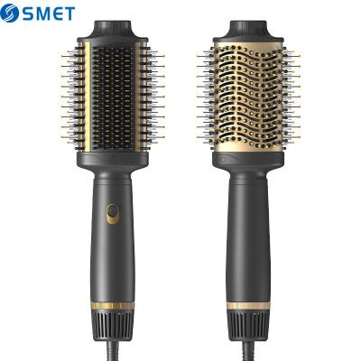 China Style New Arrival 2 In 1 One Step Hot Hair Brush Blow Dryer Airbrush Electric Functional Dryer Straightener Comb Blowout Brush for sale