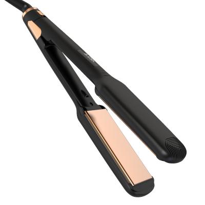 China Hotel Professional 2 IN 1 Hair Iron Straightener With LCD Flat Irons Private Label Customize Titanium Flat Hair Straightener for sale