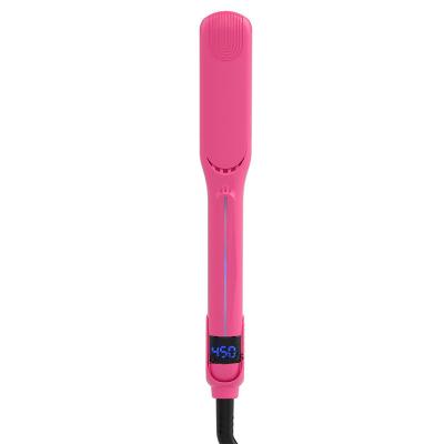 China Beautiful Hotel Women Like Hair Straightener Pink Coat Tourmaline Ceramic Flat Iron Professional 360 Degree for sale