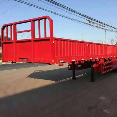 China 60ton Axle 60ton Heavy Bulk Goods Sidewall Trailer 40ft Cheap High Quality Side Wall Drop Middle And Bottom Wall Haul 3 Traile Cheap 45ft Semi Semi Trailer for sale