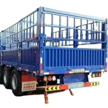 China Full Thickness Steel 2 Axles 3 Axles 4 Axles Fence Barrier Cargo Stake High Strength Semi Trailer Heavy Bulk Heavy Load Medium And Long Distance Transport for sale