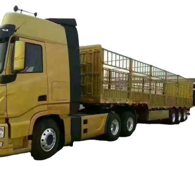 China 2022 New Manufacture Max Stone Steel Barrier 3 Axle Cargo Barrier Trailer 2022 Heavy Bulk Cargo Barrier Medium and Long Distance Transport Flatbed Semi Trailer for sale