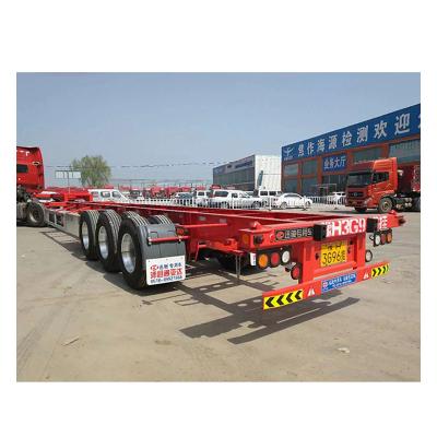 China Wholesale High Load Transport Container And High Quality Semi Container Skeleton Trailer Transport for sale