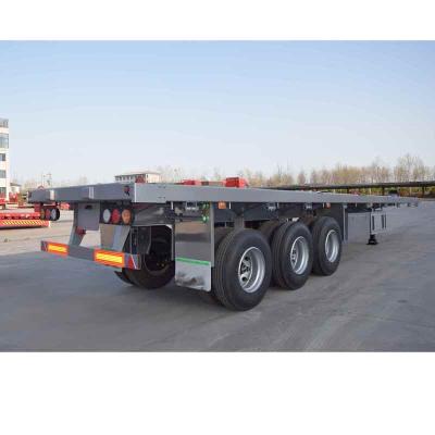 China Chinese cheap flat transport bulk cargo container factory direct sale transport container flat trailer for sale