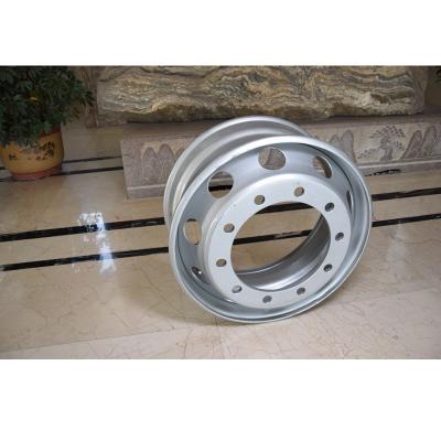 China Hot Steel Factory Wholesale Hot Sale Steel Wheel Rim For Heavy Duty Truck Tubeless Truck for sale