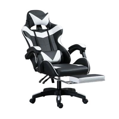 China Adjustable (height) racing hihg quality ergonomic reclining cheap leather custom gaming chair for sale