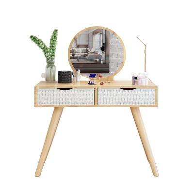 China Durable European Style Dresser Furniture Antique Dressing Table Set Wooden Makeup Vanity Table High Quality for sale