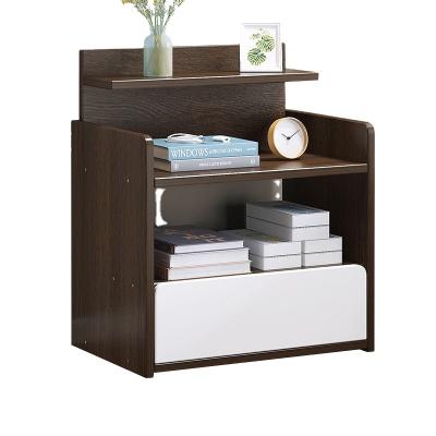 China 2021 New Arrival Contemporary Bedside Cabinet Two Drawers Modern Design MDF Board Night Stand for sale