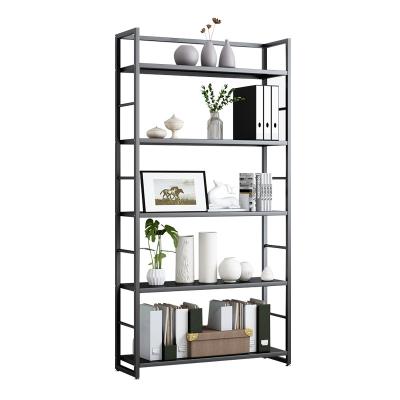 China New contemporary single top sale stainless steel bookcases glass shelf for sale for sale