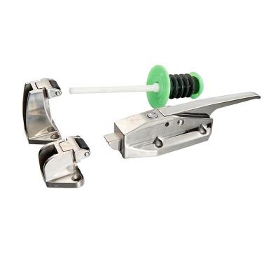 China Freezer Stainless Steel Shipping Container and Trailer Cold Room Door Lock with Offset Strike and Lock for sale