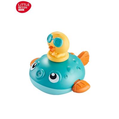 China Electric Bath Toy Baby Bath Toy Water Jet Squirt Puffer Fish Set Suitable for Swimming Pool Toys Children's Gifts for sale