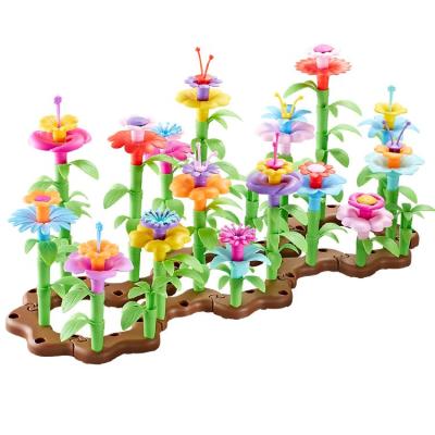 China DIY DIY TOY Building Blocks Ready Made Flower Set Building Blocks Garden Building Blocks Educational Children's Toys for sale