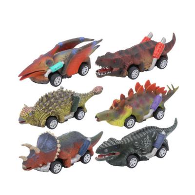 China Friction Toy Mini Dinosaur Pull Back Cars Toy Car Model Wheel Truck Boys Toys for sale