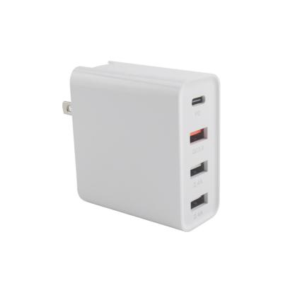 China 20W to 27w USB-c Multi Port Wall Charger 4 Port Power Supply Adapter 4 Port USB Wall Charger PD 40W Fast Charger USB-c for sale