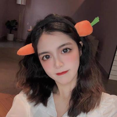 China South Korea Carrot Hair Cute Funny Red Net Environmentally Friendly Band Headband Women's Soft Face Headdress Simple Environmentally Friendly Hairpin Washing for sale