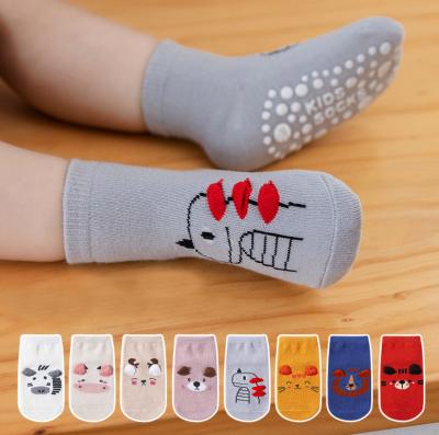 China 2022 New Spring Autumn Antibacterial Baby Socks Cartoon 3d Cotton Antibacterial Floor Socks Non-slip Socks for Boys Girls Toddler for sale