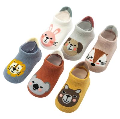 China 2022 Spring Cotton Baby Boys Autumn Antibacterial Korean New Double Needle Antibacterial Children Socks Non-slip Tube Socks for sale