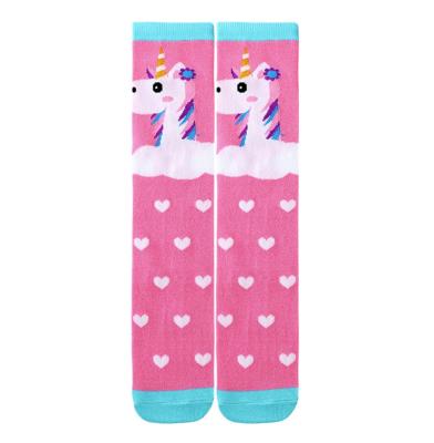 China Unicorn Stockings Socks Big Fun Funny QUICK DRY Crazy Animal Boot Girls Knee High Novelty QUICK DRY Long Novelty For Kids Children for sale