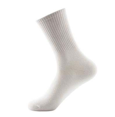 China 2019 high quality custom made wholesale antibacterial antibacterial all business pure black men cotton white gray color socks for sale