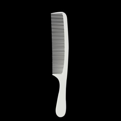 China Good Quality Portable Professional Salon Use Barber White Carbon Hair Comb Accurate Brush Size Custom Hair Cutting Comb for sale