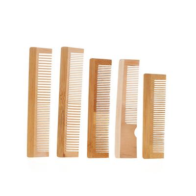 China Factory direct supply hair comb naturally eco-friendly set natural color custom size hair comb household straight hair wooden comb for sale