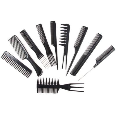 China Salon Barber Styling Cutting Tools Best Selling Professional High Quality Plastic Hair Comb Set Custom Size Natural Hair Comb Set For Barber for sale