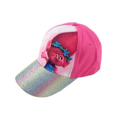 China New JOINT Design 5 Panel Pink 100% Cotton Structured Print Closure Women Baseball Caps Kid Magic Hat for sale