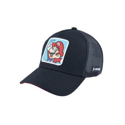 China Wholesale Cheap Custom JOINT Fashionable Laser Perforated 5 Hole Panel Pre Curved Adjustable Sport Cap Trucker Hats With Woven Label Patch for sale