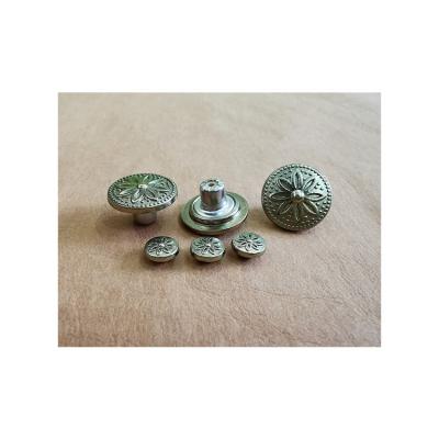 China Competitive Price Good Quality Eco - Friendly Buttons Embossed Logo Jeans Metal Button And Rivet for sale