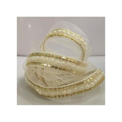 China Good Quality Diamond Wide Lace Ribbon from China Viable Factory for sale