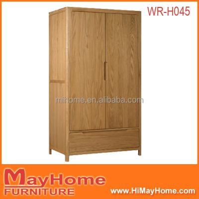 China Simple design solid wood solid wood oak cabinet/wooden wardrobe for sale