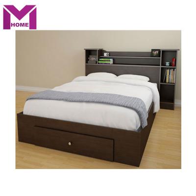 China Simple Design New Product Item Creative Cheap Modern Wooden Double Bed for sale