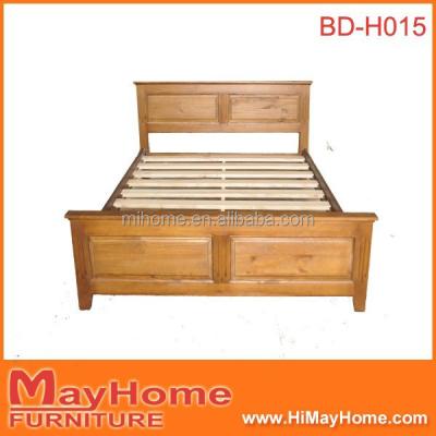 China Modern Country Style Bedroom Furniture Solid Wood Bed for sale