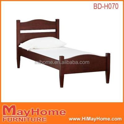 China Solid Wood Compile Easy Single Size Wooden Bed Design for sale