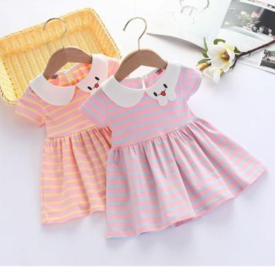 China Breathable Children Short Sleeve Suit Summer Cotton T-shirt Girls' Clothing Korean Version Baby Clothes New for sale